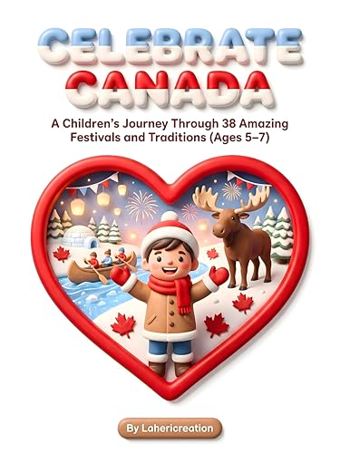 Celebrate Canada: Festivals, Traditions & Culture for Kids Ages 5–7: A Magical Large Print Book Journey Through 38 Canadian Traditions: Social Studies & Geography for Preschool to Grade 2