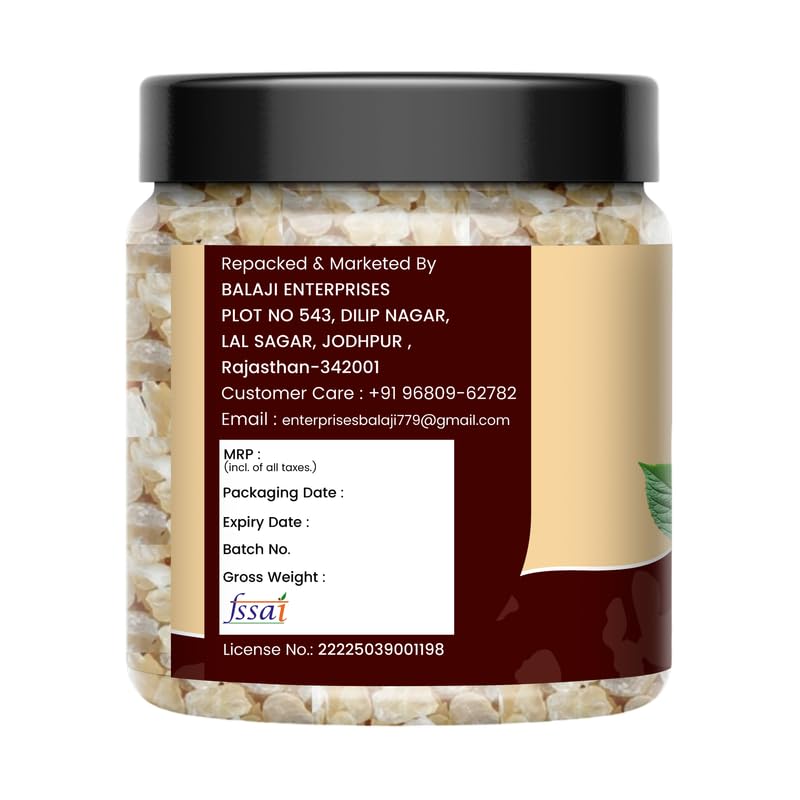Image of DRY AMRIT Organic Gond Katira Pure (Edible Gum) 1 kg | Tragacanth Gum Crystals | High Cooling Properties | Natural Edible Gond | Astragalus Gummifer | Jar Pack