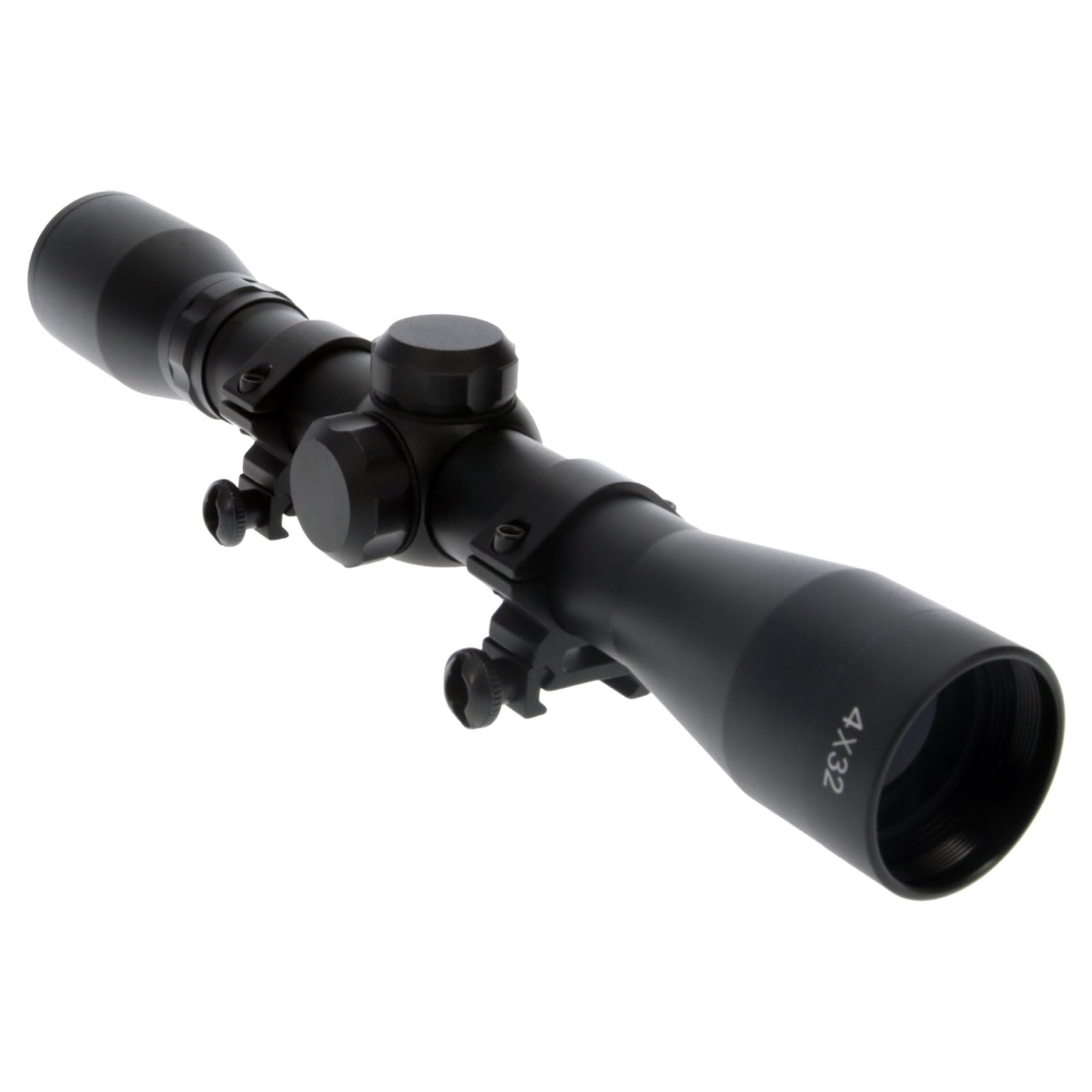 TRUGLOBUCKLINE Tactical Hunting Shooting Durable Waterproof Fogproof 1" Aluminum Tube Riflescope with Weaver-Style Mount Rings & Elastic Lens Covers Included