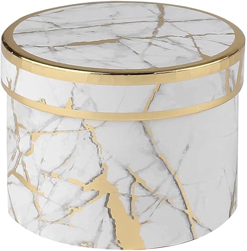 Miniatura 6 de Cajas de regalo con tapas caja de regalo blanca y dorada de varios tamaños caja de regalo grande para regalos bonitas flores cajas de regalo para