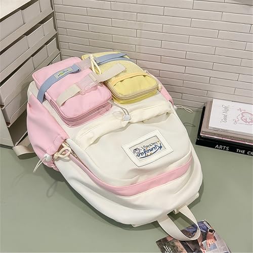 Bright Colored Travel Backpack, Light Casual Daypacks (Blue/Green)3