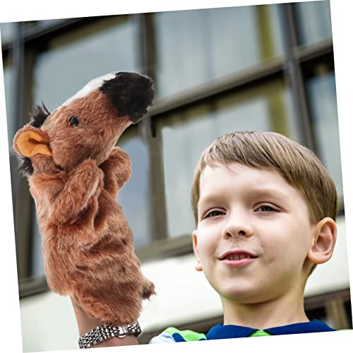 NOLITOY 2 Pçs Fantoche De Mão Brinquedo De Educação Infantil Luvas De Cavalo Fantoches Role Play Fan