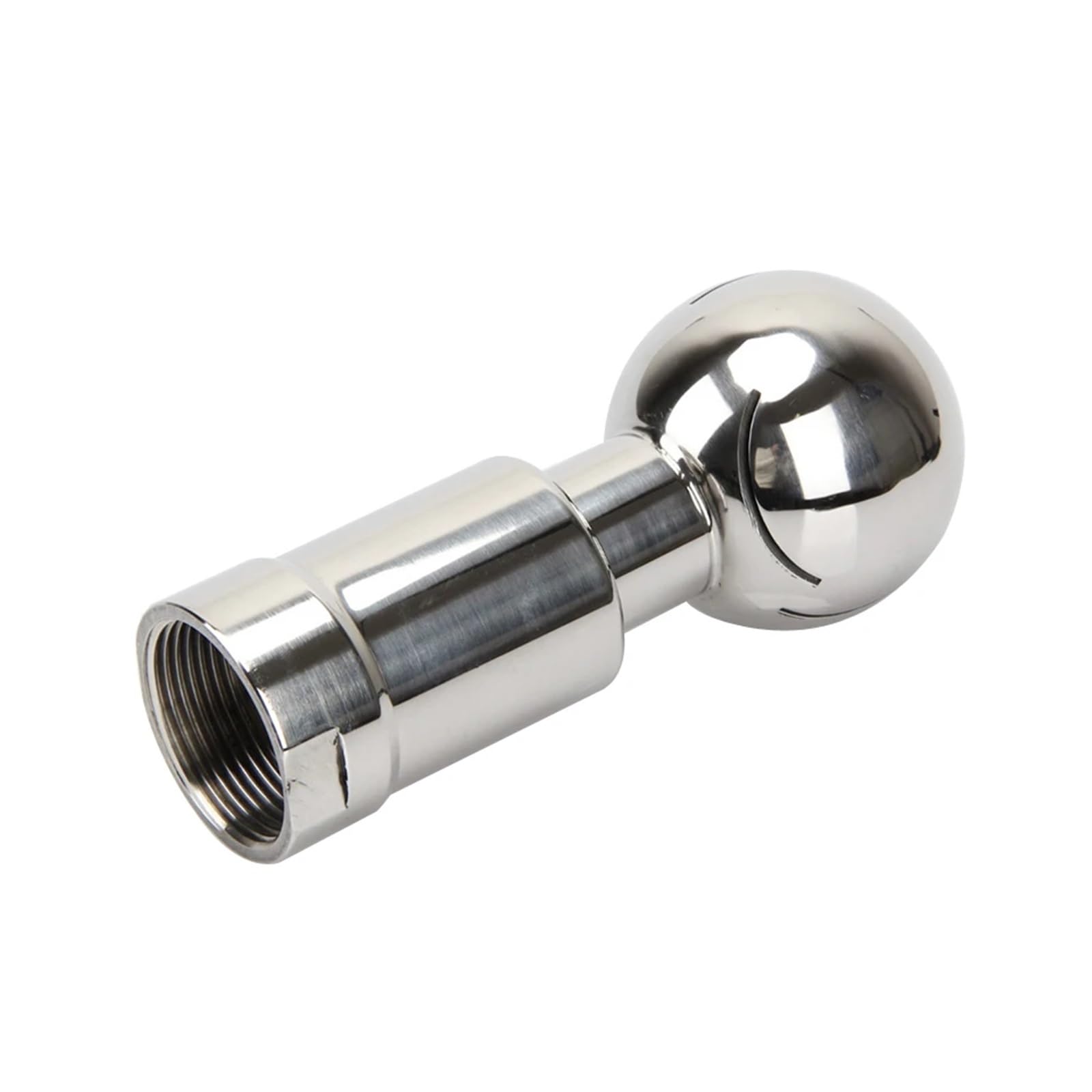 SEQLTWFC 3/8'' 1/2'' 3/4'' 1'' 2'' BSP Female Threaded Tank Cleaning Rotating CIP Spray Ball SS304 Stainless Steel(1")