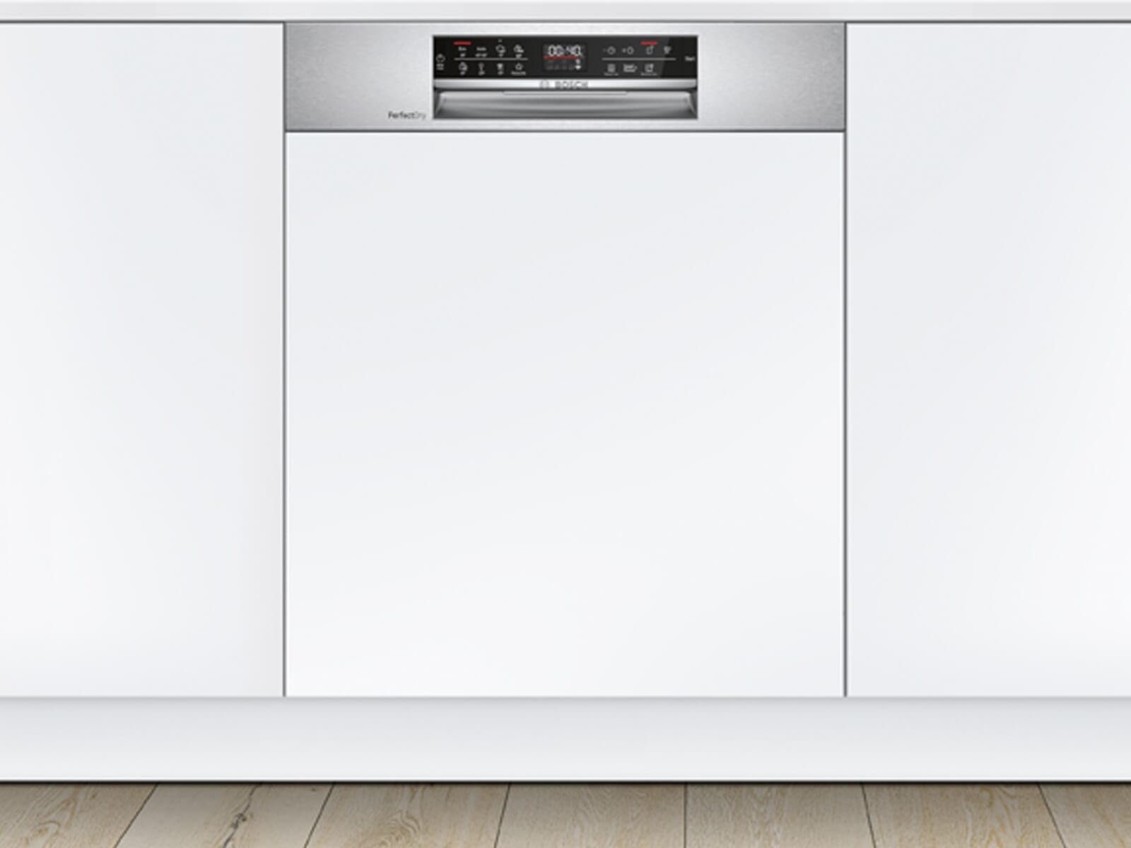 Bosch SMI6ZCS49E Serie 6 Smarter Geschirrspüler integriert, 60 cm breit, Besteckschublade, Made in Germany, Silence Programm besonders leise, ExtraClean Zone Wasserdüsen im Oberkorb, Einbau, Updated