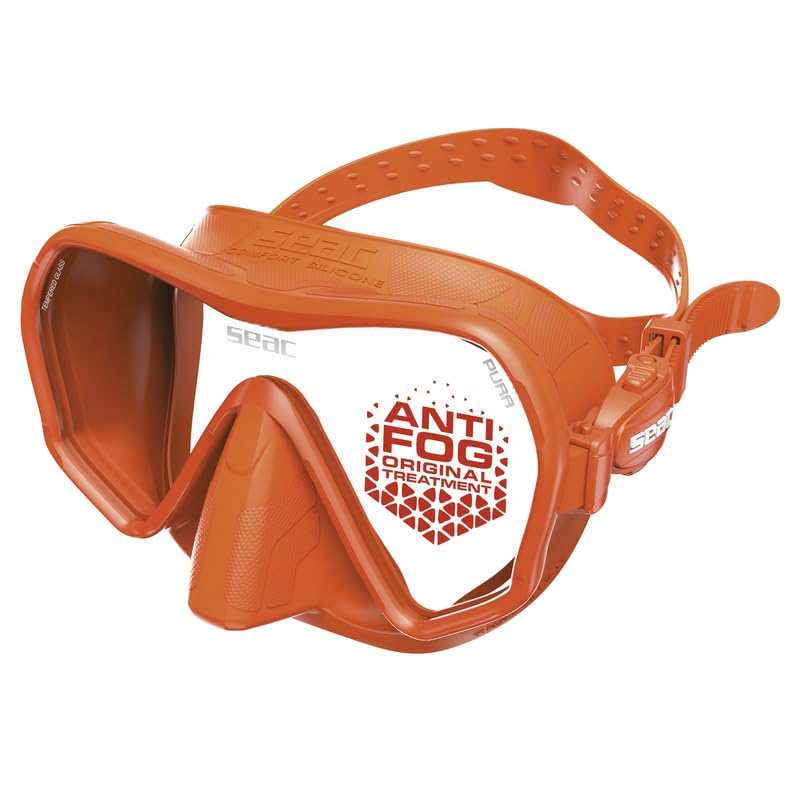 SEAC MASCHERA PURA ANTIFOG Arancio Talla única