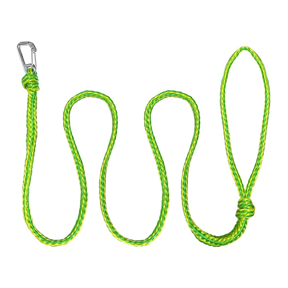 Kajak Abschleppseil, 2,1m/7ft Nylon Geflochtene Leine mit Clip, Dock-Leinen, Robustes Schwimmseil für Kajak-Schleppleine