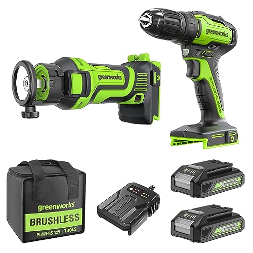 Greenworks Avvitatore a batteria 24V, Trapano