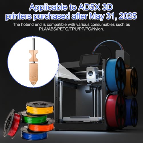 Évitez les bouchages avec le kit hotend métallique et sa buse AD5X 0,4mm - 4