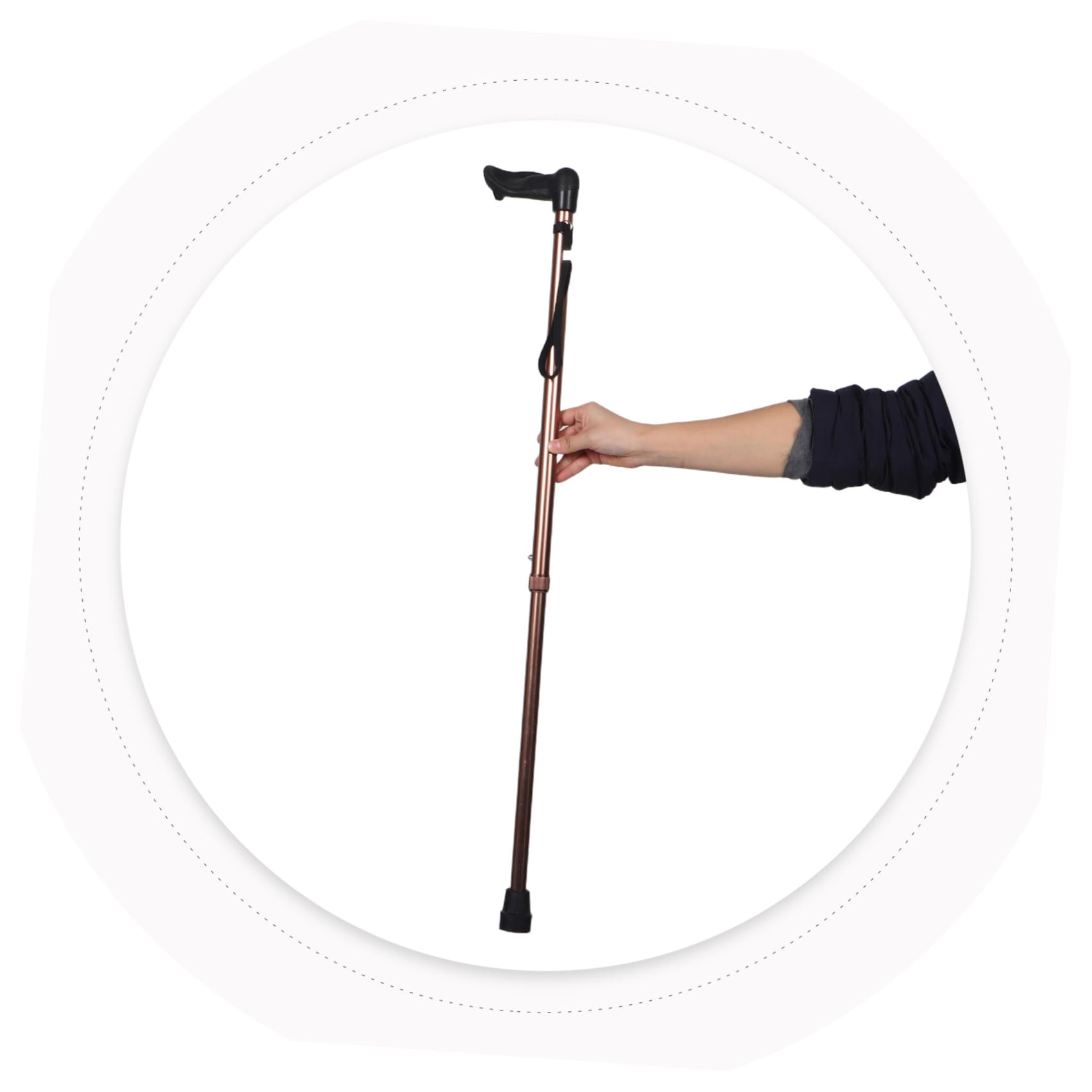 Bastón Plegable para Caminar Bastones De Seguridad Bastones para Hombres para Personas Mayores