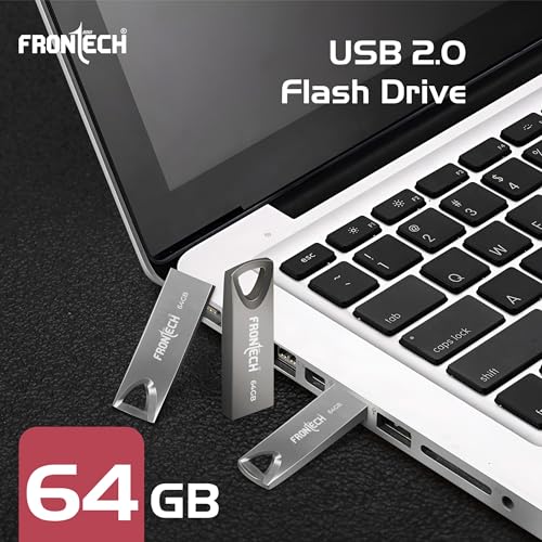 Frontech 64 GB USB 2.0 Flash Drive | 480 Mbps | High Speed | Wide Compatibility | Slim & Portable |3 Years Limited Warranty (PND-0004) view 2