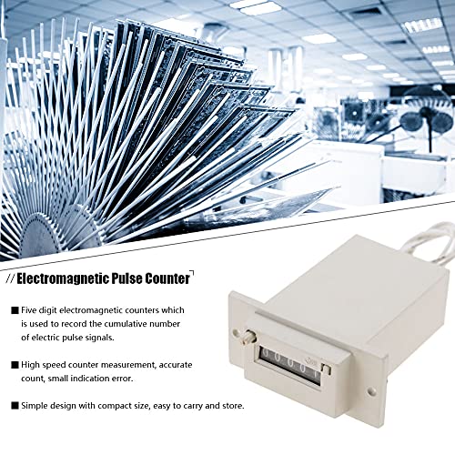 Image of YWBL-WH Electromagnetic Pulse Counter, High Speed 5 Digit Digital Display Panel Mount Counter for Industrial Machinery Mining Applications