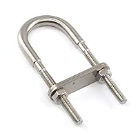 Vista 4 de 304 acero inoxidable U Bolt Set Marine Boat Deck Hardware M8x100 2PCS