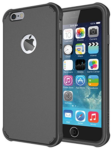 Diztronic iPhone 6s Case Voyeur Series for Apple iPhone 6 & 6s - Full Matte Charcoal Gray (IP6-VOY-GRY)