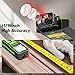 Huepar Laser Distance Measure 395Ft. Digital Rechargeable Laser Measuring Tool with Bluetooth -Phone APP, Angle Sensor, 1/16in Accuracy, M/in/Ft Unit, Pythagorean Mode, Measure Distance, Area, Volume