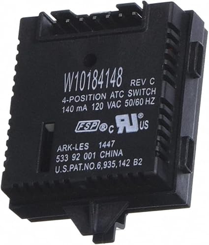 Interruptor de la lavadora WPW10184148 Interruptor de temperatura de la lavadora W10184148 W10113058 OEM genuino