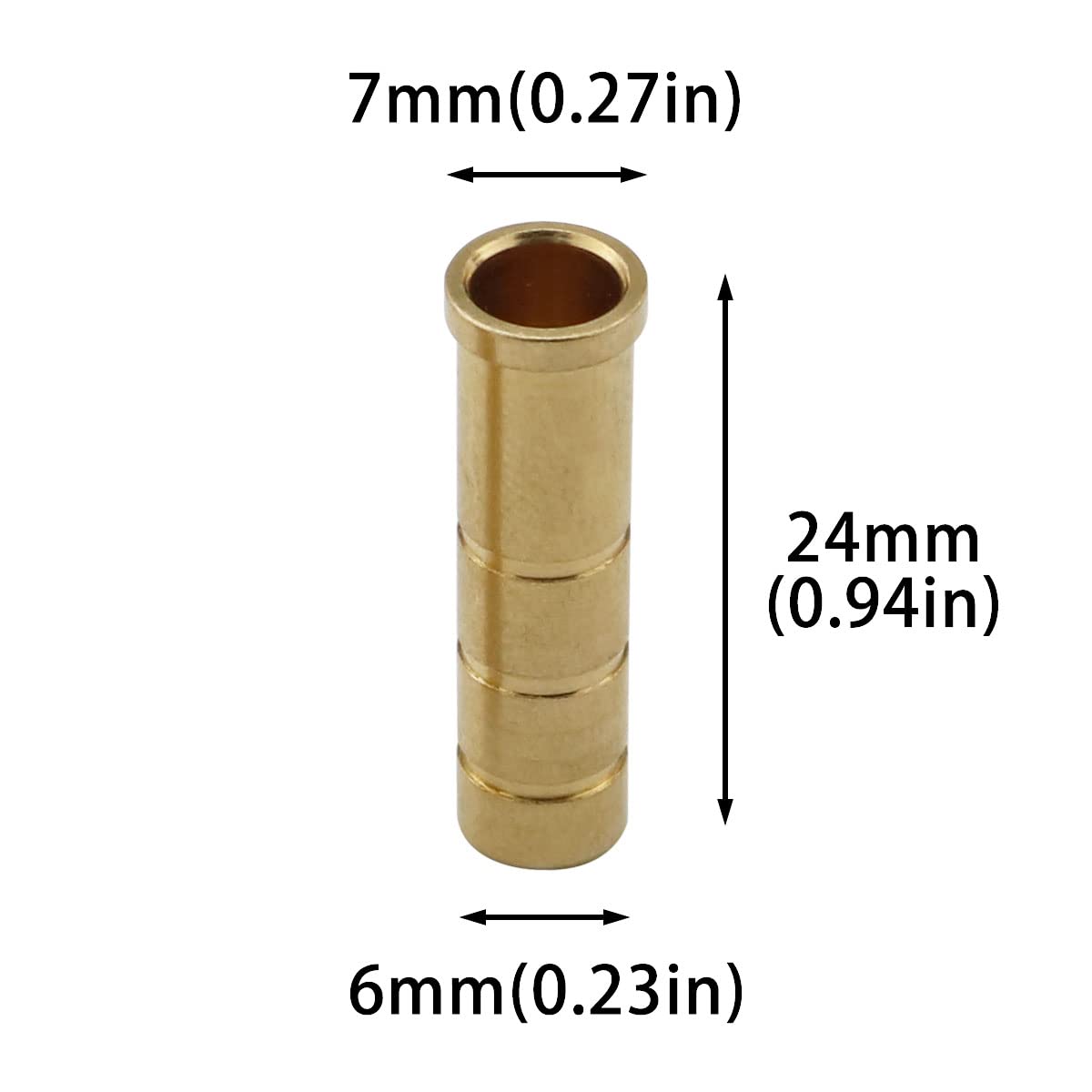 DGHAOP 12pcs Copper Insert Arrow Fit ID 0.244