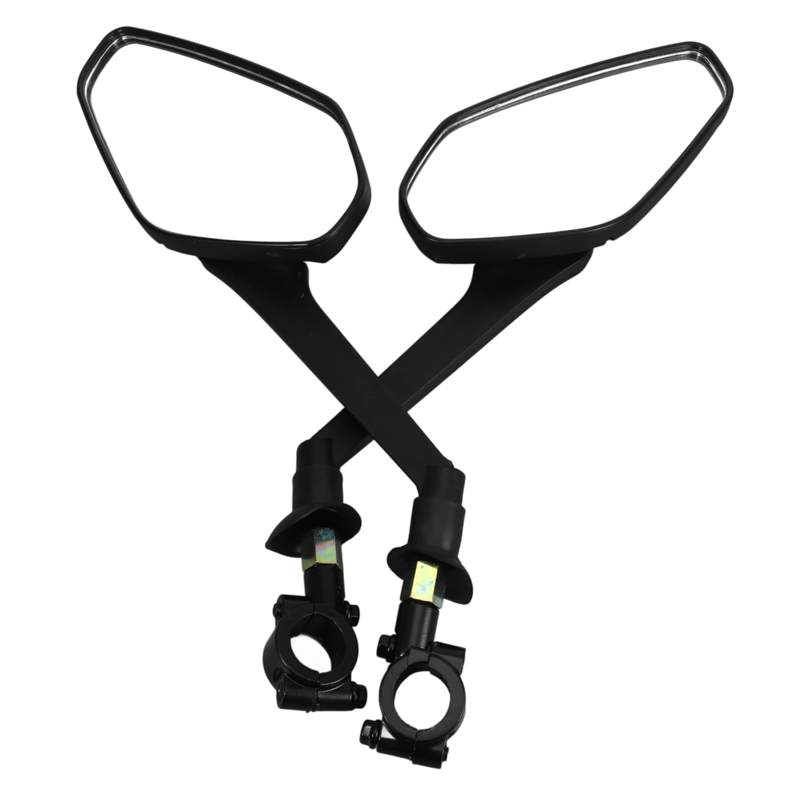 Sosoport 3 Set Set di specchietti retrovisore in bicicletta Mountain bike specchietto retrovisore girevole specchietti da bicicletta per manubrio Specchio posteriore della bici AbS Nero