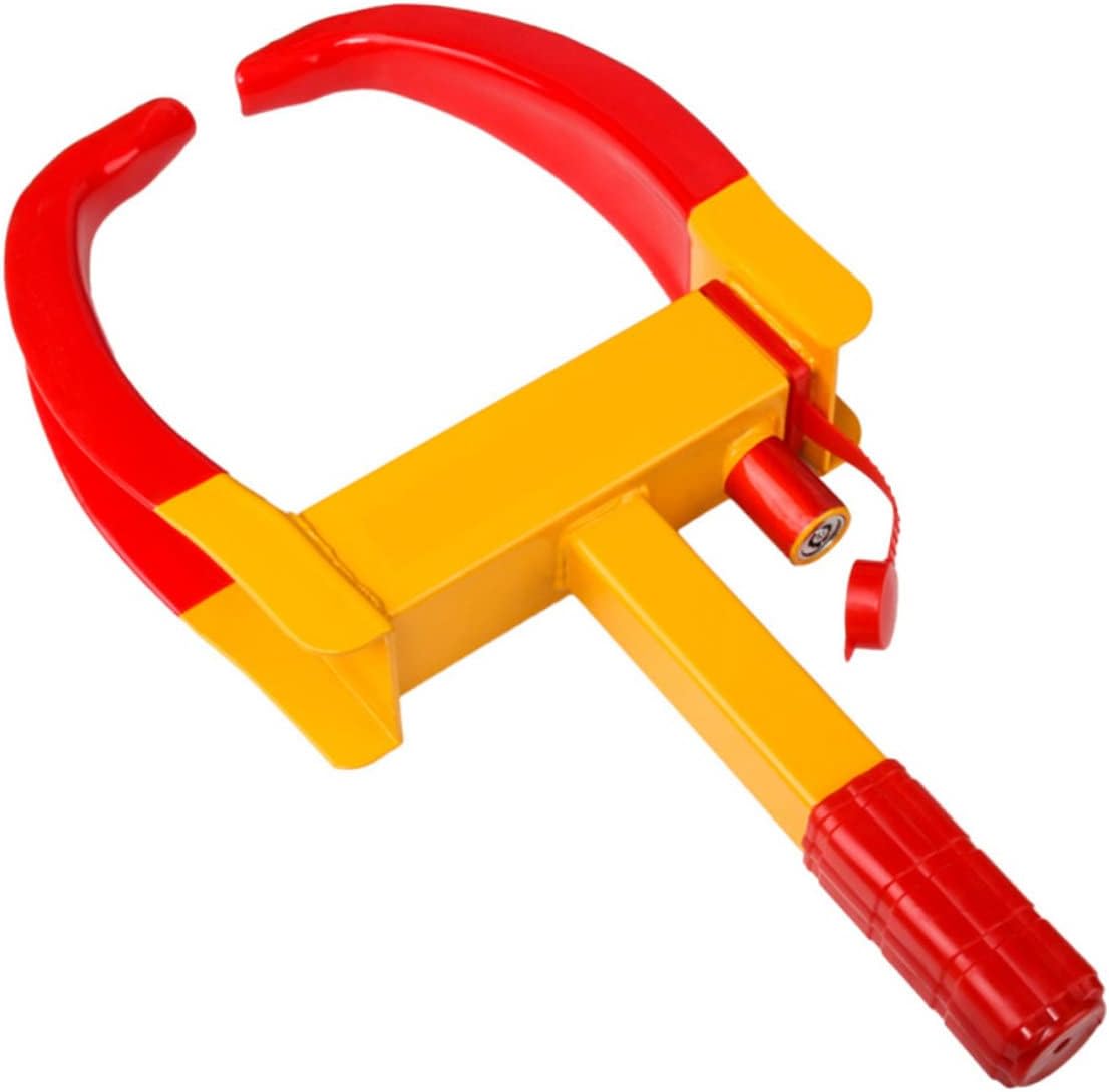 STOBAZA 9holes Car Wheel Lock Theft Tyre Clip Car Tires Horn Lock High-Strength Easy to Install