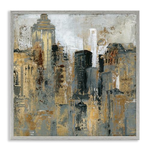 'Abstract Cityscape Urban Buildings Modern'| Framed Giclee Art