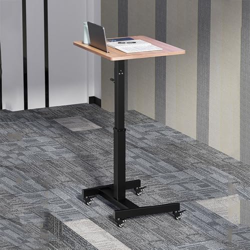 Escritorio para computadora portátil con altura ajustable y tablero móvil