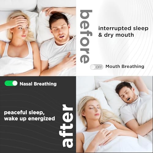 Image of Vn care 30 Pcs Sleep Strips Mouth Tape for Sleeping - Anti-Snoring Strips for Nose Breathing, Snore Reduction & Better Sleep | Hypoallergenic Adhesive Mouth Stickers for Kids & Adults (60 Pcs)