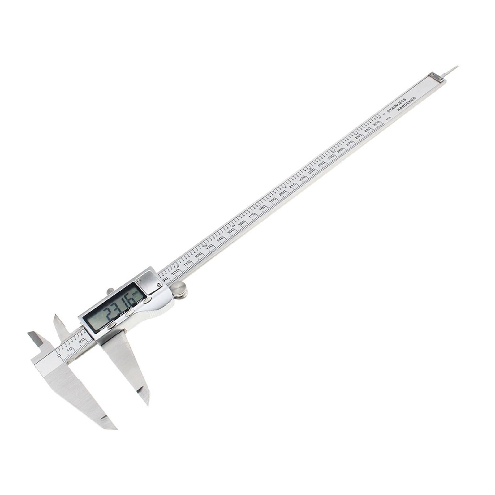 SWENEEN 300Mm 12" Digital Caliper Electronic Vernier Caliper Metal Case Stainless Steel Digital Slider Caliper Gauge Micrometer,
