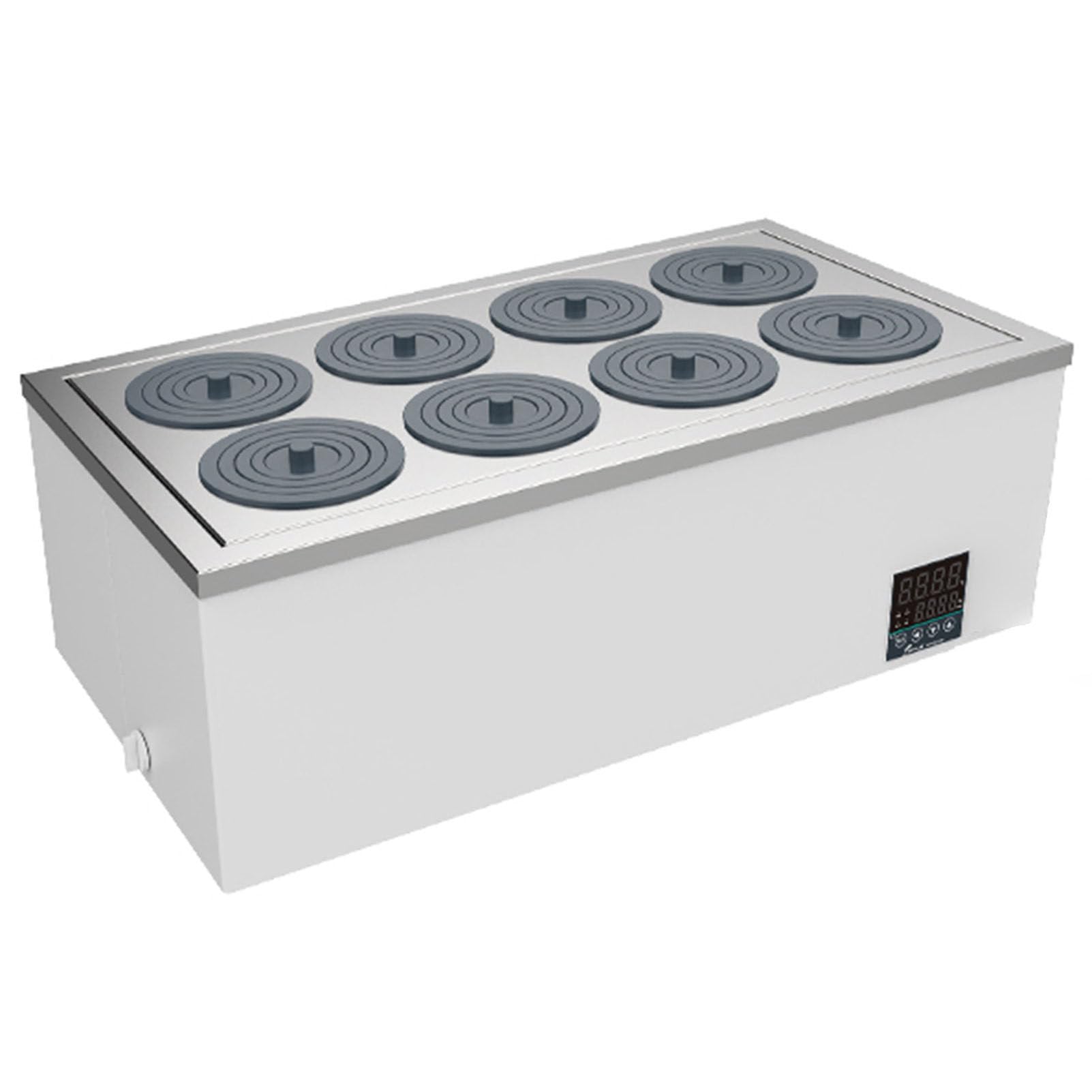 Baño de agua termostático digital de laboratorio con función de sincronización y anticombustión en seco, forro de acero inoxidable, para uso en laboratorio científico