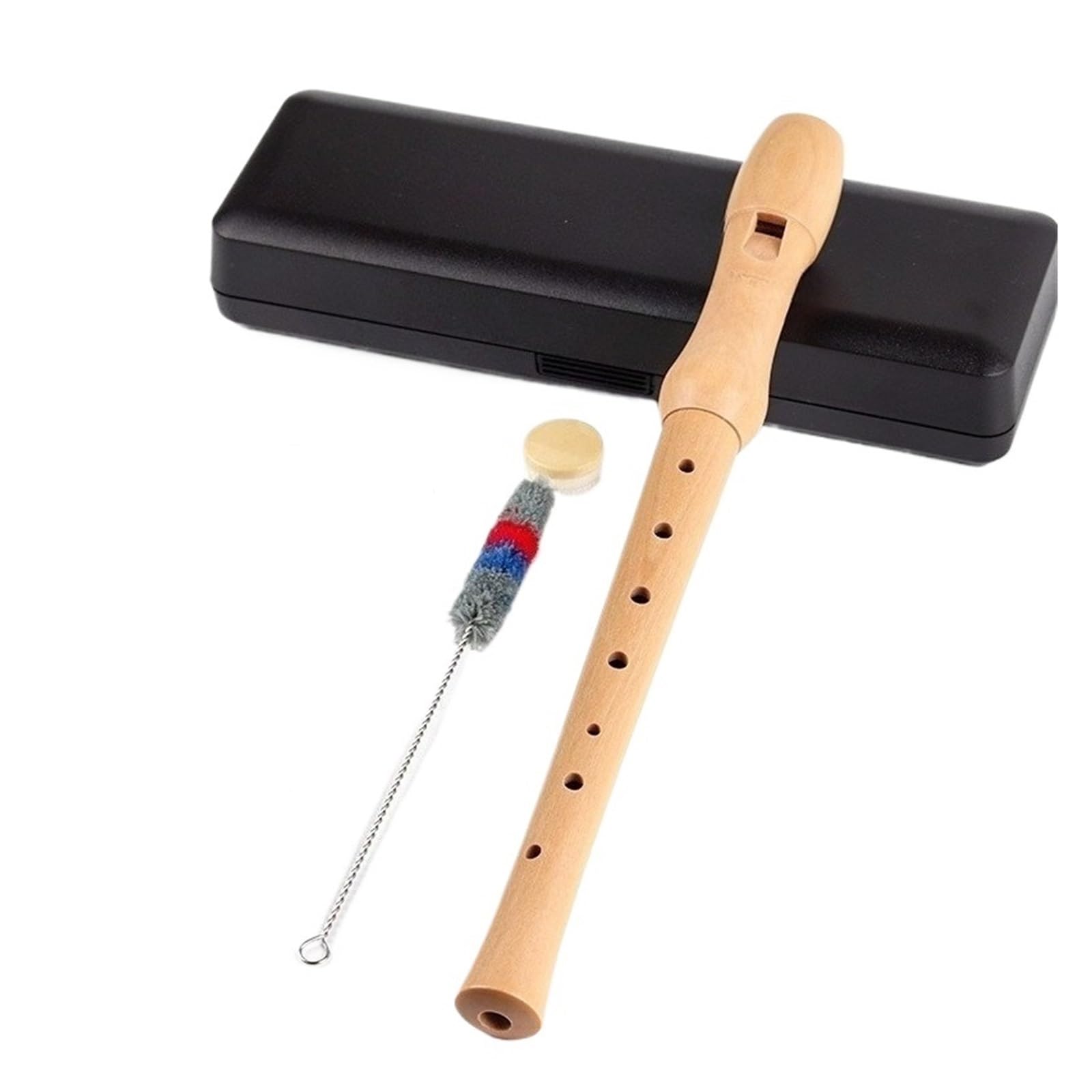 Blockflöte Holz Holzblockflöte for Lernen, 8-Loch-Holzflöte mit hoher Tonhöhe, tragbare Schulflöte, professionelles Blockflöteninstrument(Type 1)