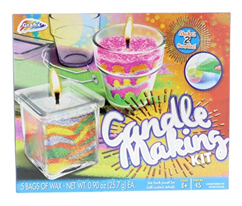 Grafix Candle Making Kit - Create Your Own Unique Candles with 5 Bags of Colored Wax