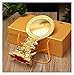 Produktbild SYXYSM 20cm Goldgags Base Carving Legierung Metall Buddhistische Spiegel Ritual Ornamente/Instrumente Statue (Color : Type A)