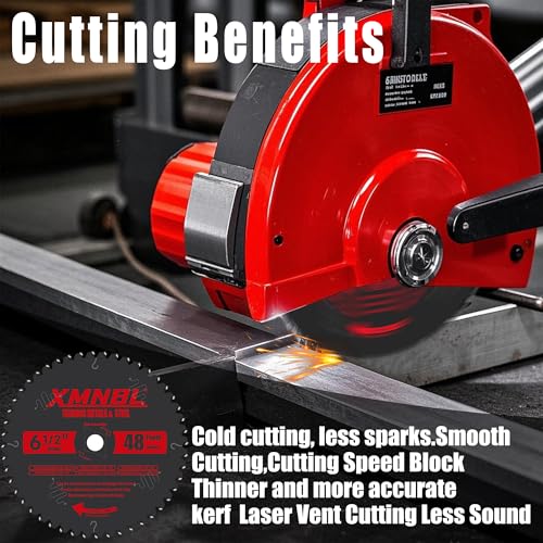 Image of 6-1 /2 Inch Metal Cutting Blade,Replace for Diablo D0648CFX 6-1 /2 inch Metal Cutting Circular Saw Blade,Compatible with 6 1 /2 Inch Circular Saw,Cermet Carbide Up to 5X Longer Life 5 /8 Arbor