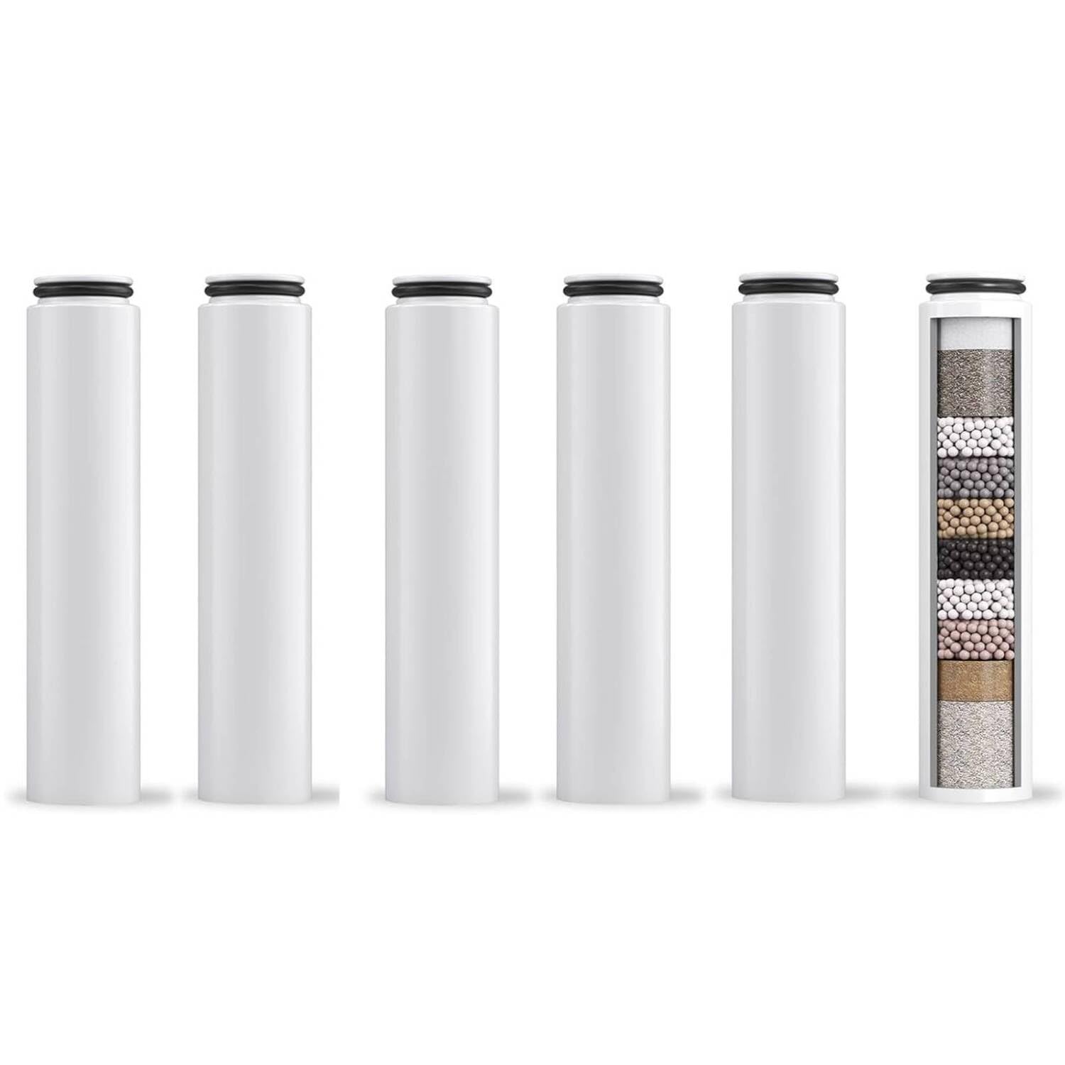 Duschwasserfilter – Entfernt Chlor – Reduziert trockene juckende Haut – Kompatibel mit Cobbe – 6 Stück