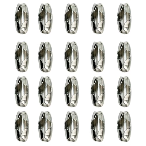 20 Pack #10 B-Type Connector Clasps for Beaded Ball Chain for Outdoor & Indoor Use (304 Stainless Steel)