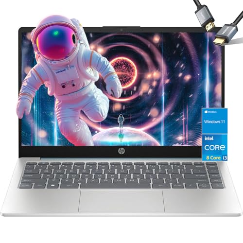 HP 14 inch Laptop Windows 11-8 Core Intel i3-N305-16GB RAM - 512GB PCIE SSD - School Laptop Student - Computadoras Laptop en oferta - Long Battery Life - 2024