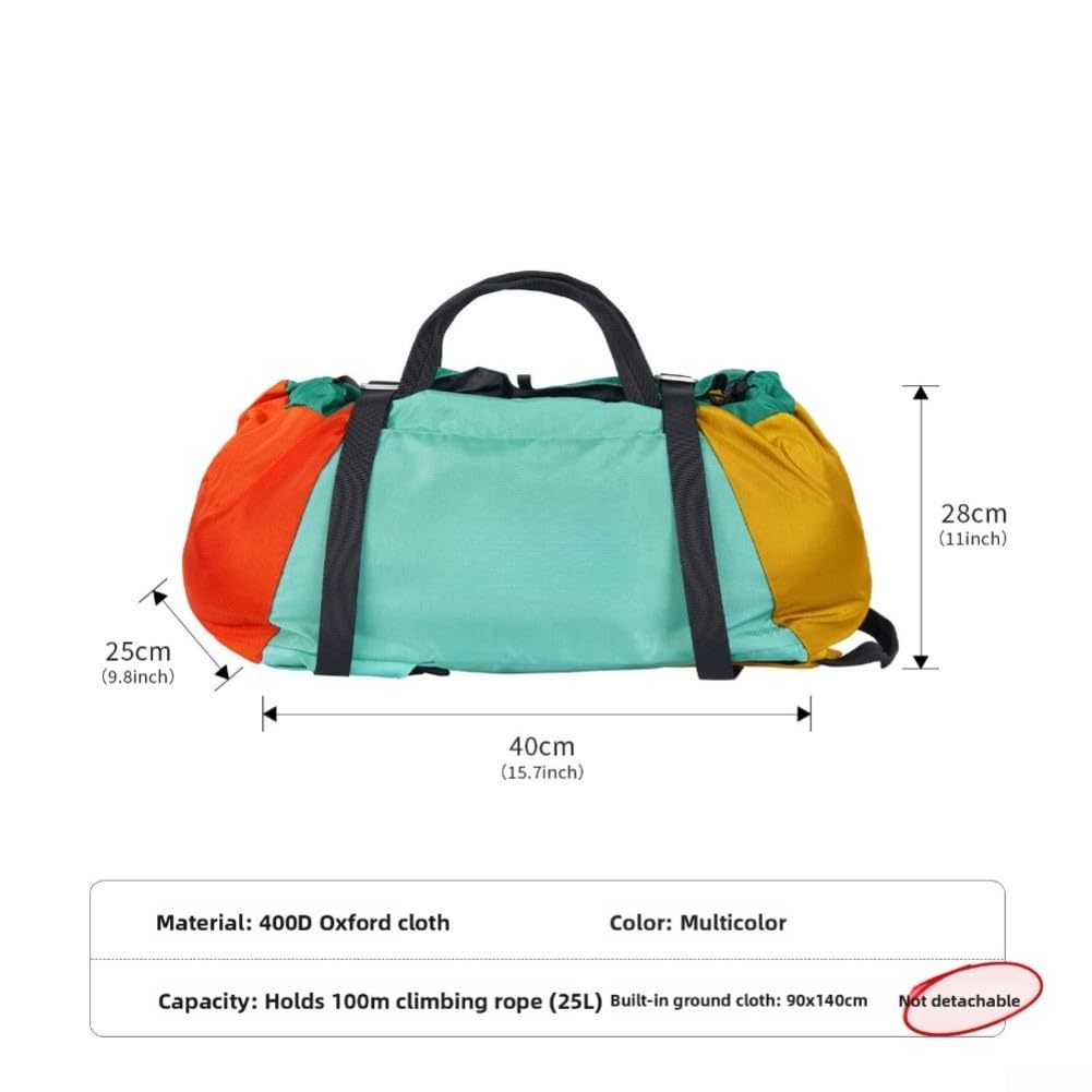 Saco Cuerdas Alpinismo 25L Tela Oxford Duradera