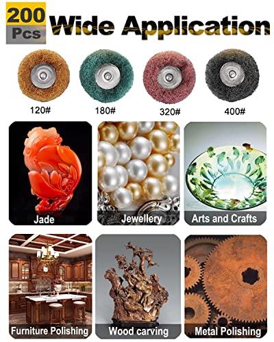 Rocaris 80Pcs 1" (25Mm) Abrasive Wheel Buffing Polishing Wheel Set For Rotary Tool… #TOP5