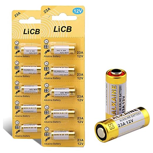 LiCB A23 12V Alkaline 23A Batteries (10-Pack)