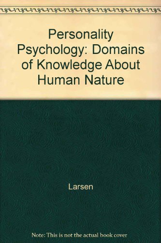 Personality Psychology: Domains of Knowledge Ab... 1264531869 Book Cover