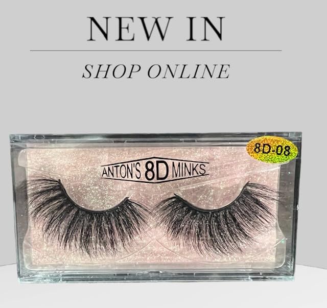 ANTON'S 8D MINK LASHES LOT OF (5) 8D-08