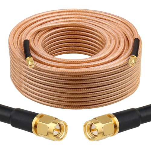 Câble coaxial SMA mâle anti perte de signal pour antenne Wi-Fi et routeur 5G 30,5m