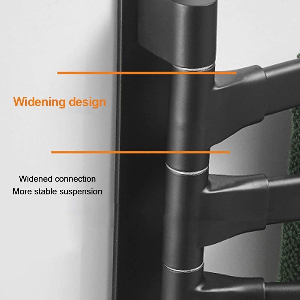 Handtuchhalter Klappbarer, Drehbarer Handtuchhalter, Aluminium, An Der Wand Befestigter, Schaukel, Bad, Badezimmer, Küche Für Bad(5 Bar)
