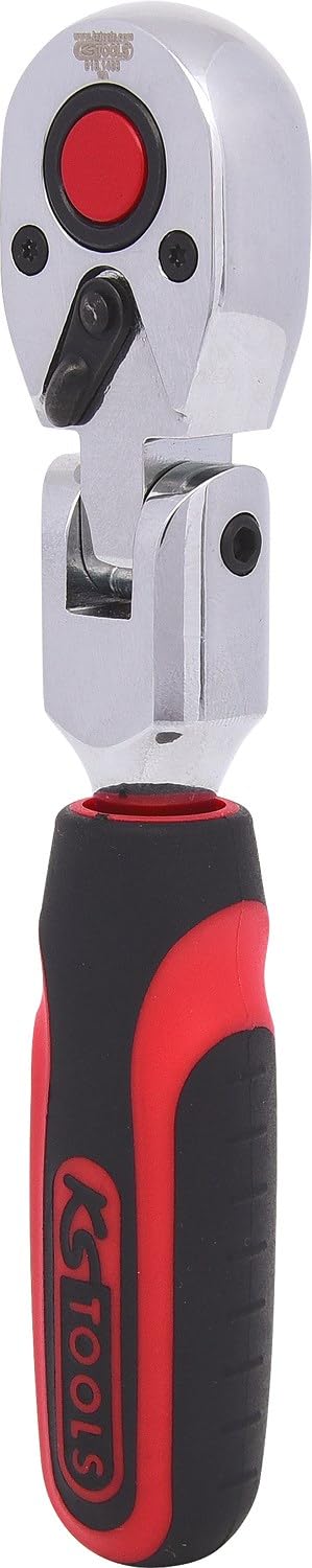 KS Tools 918.1493 Chromeplus Leva a Cricco con Snodo, 72 Denti, 1/4"