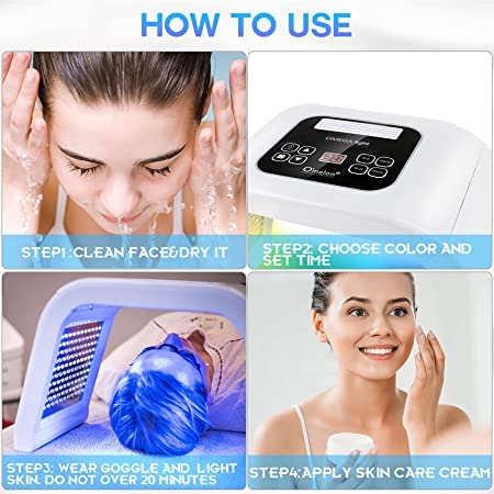 Kostech Omega LED-Face-Mask-Light-Therapy 7 Color LED Face Mask SPA Facial Equipment Skin Rejuvenation Light Facial Body Beauty Machine for Skin Care - Image 6