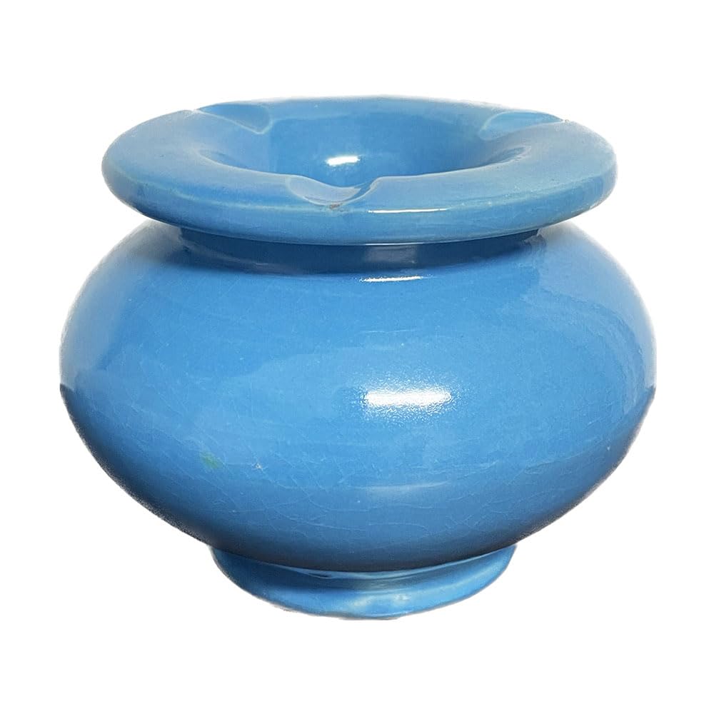 Posacenere marocchino ceramica fatto a mano diam. 10 cm h 8
