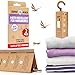Price comparison product image Super Ninja Clothes Moth Traps - 2 Pack, Non-Toxic Moth Repellent for Wardrobe, Highly Effective Pheromone-infused Attractant, Ideal for Protecting Clothes, Carpets & Drawers, Last Up to 3 Months