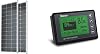 Renogy 2PCS Solar Panels 100 Watt 12 Volt High-Efficiency Monocrystalline Renogy 500A Battery Monitor with Shunt, Compatible with 12V Lithium Sealed, Gel, Flooded Batteries