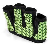 The Gripper Glove | Fit Four Callus Guard Fitness Gloves for WODs, Weightlifting & Cross Training Athletes - Enhanced Silicone Grip Palm (Green, Medium)