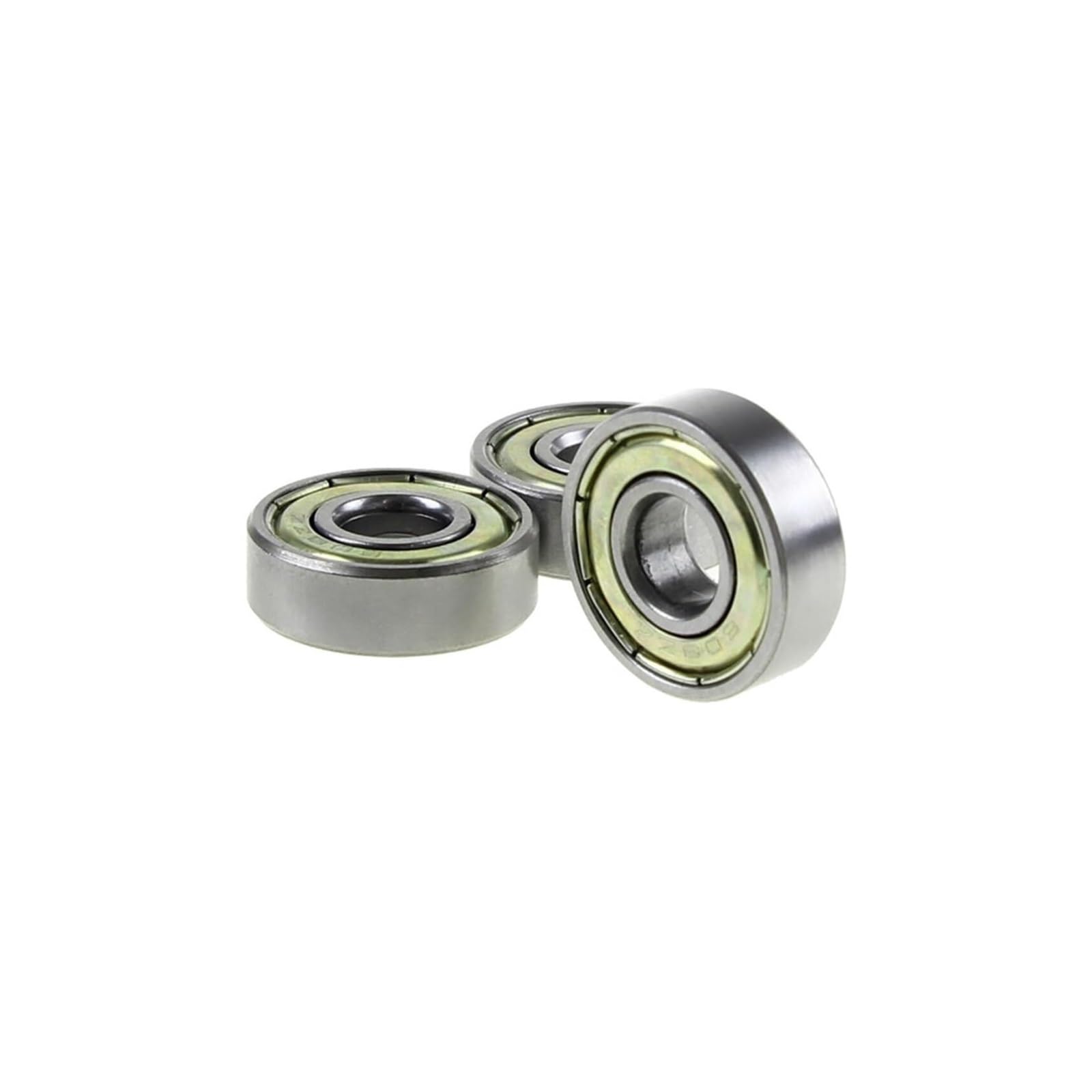 Industrial Shaft Bearings, 10PCS Double Shielded Miniature High-Carbon Steel Single Row 608ZZ ABEC-5 Deep Groove Ball Bearing 8 * 22 7 8x22x7 mm