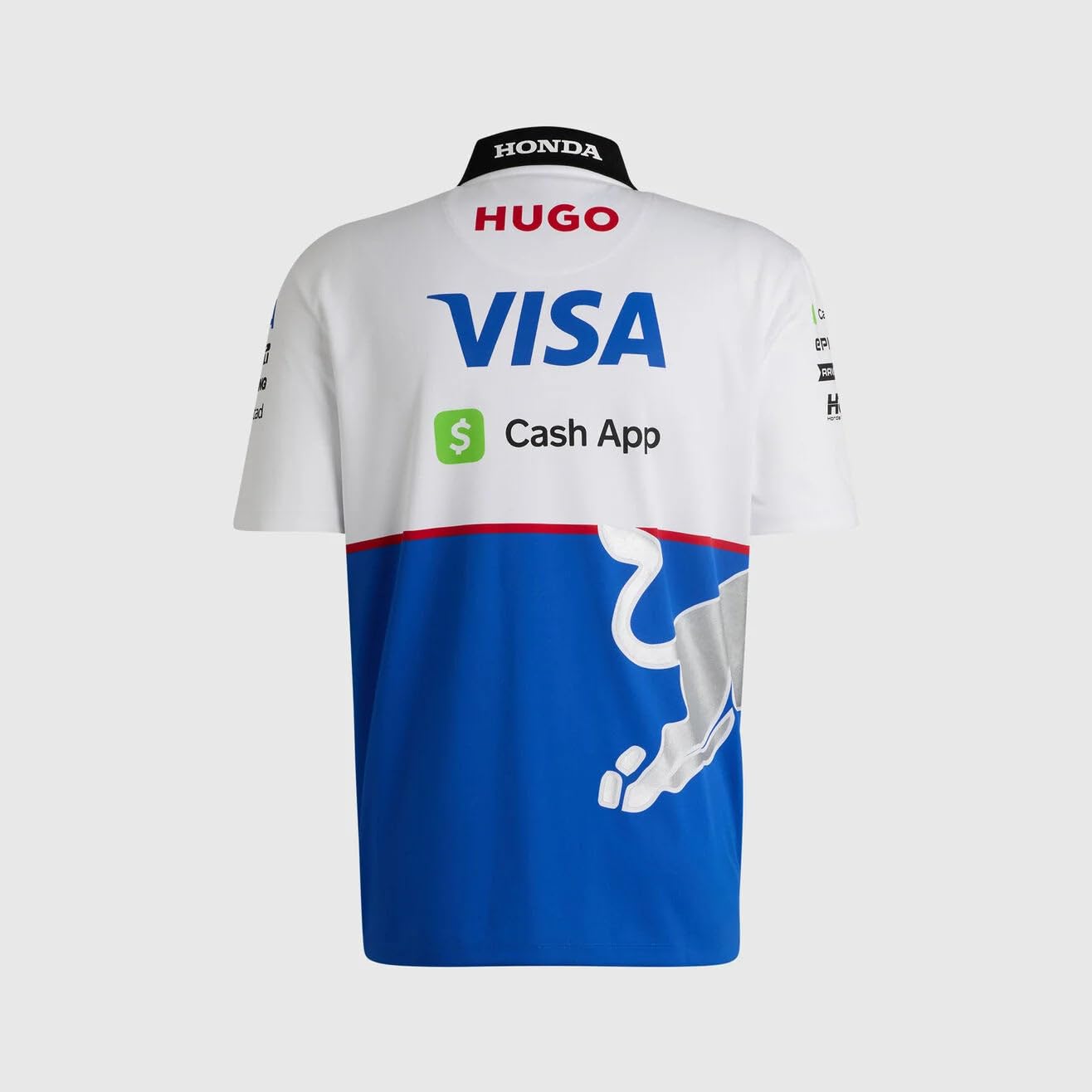 HUGO Visa Cash App RB F1 2024 Men's Team Polo Shirt (XS) White