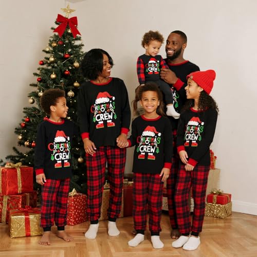 Manooby Christmas Pajamas for Family,Christmas Pajamas Matching Sets,Family Xmas Pjs for Women Men Pets2